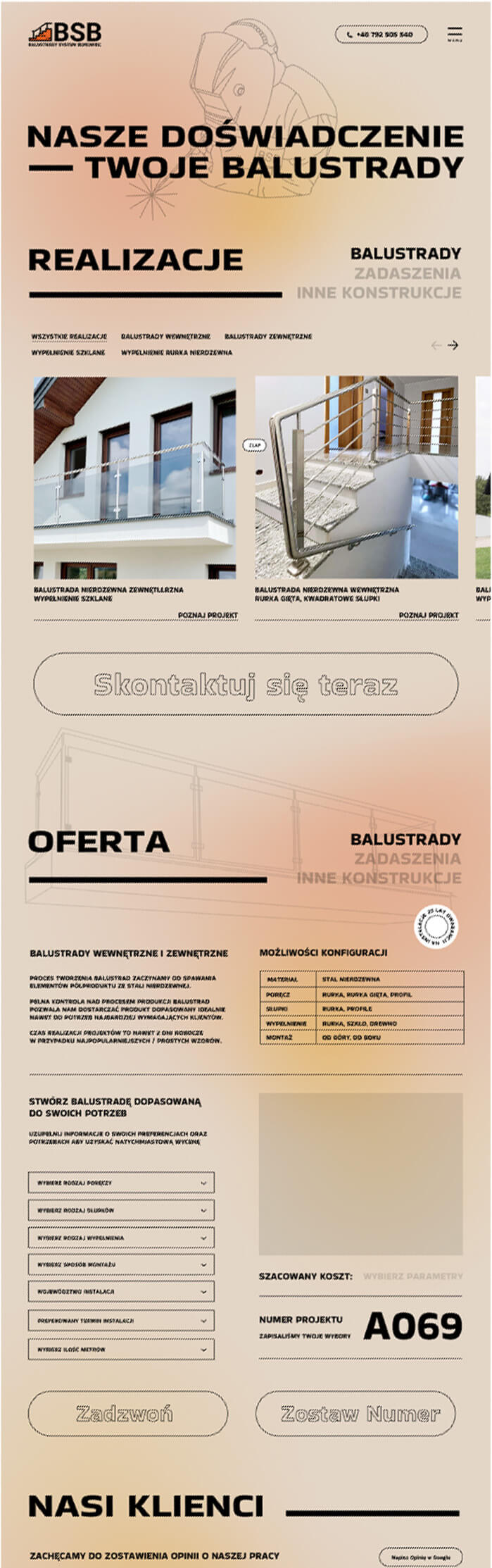 Strona Internetowa - Producent Balustrad